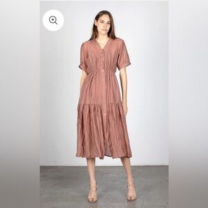 Mod Ref Savannah Dress - Dusty Rust Size Large